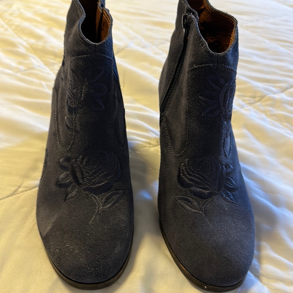 Lucky Brand boots.  Blue.  Women’s size 9.  Barely worn.  Very good condition